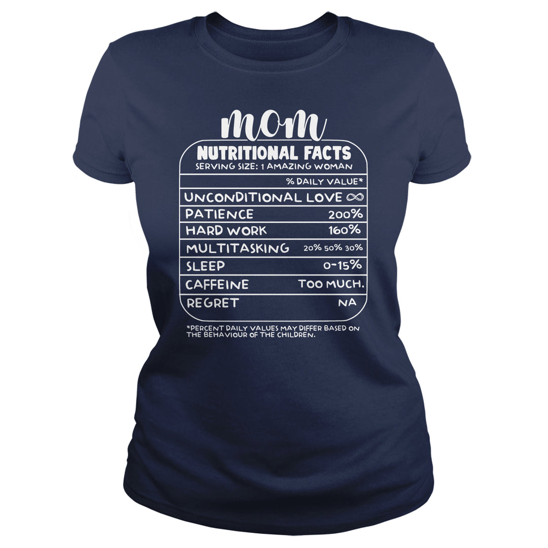 Mom Nutrition Facts - BustedTees.com