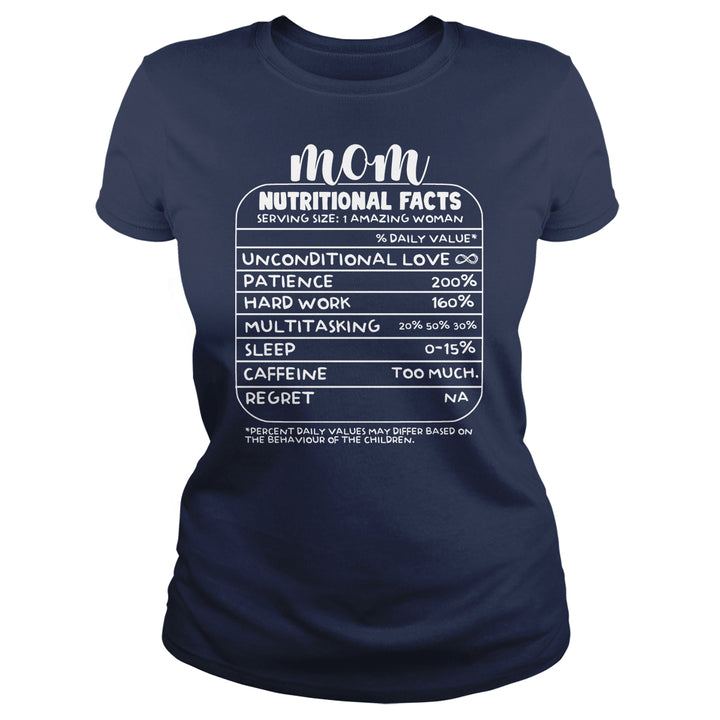 Mom Nutrition Facts - BustedTees.com