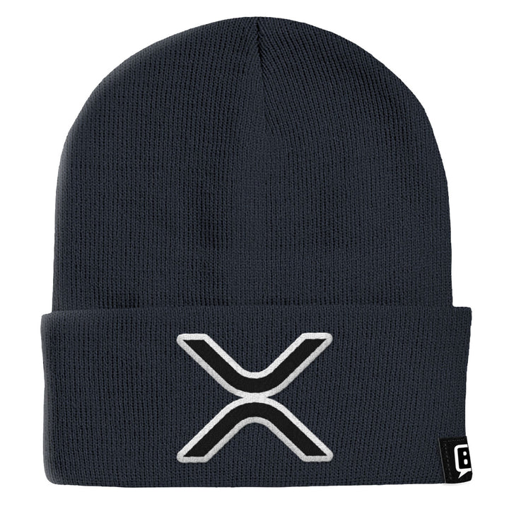 XRP Logo Beanies - BustedTees.com