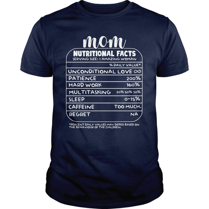 Mom Nutrition Facts - BustedTees.com