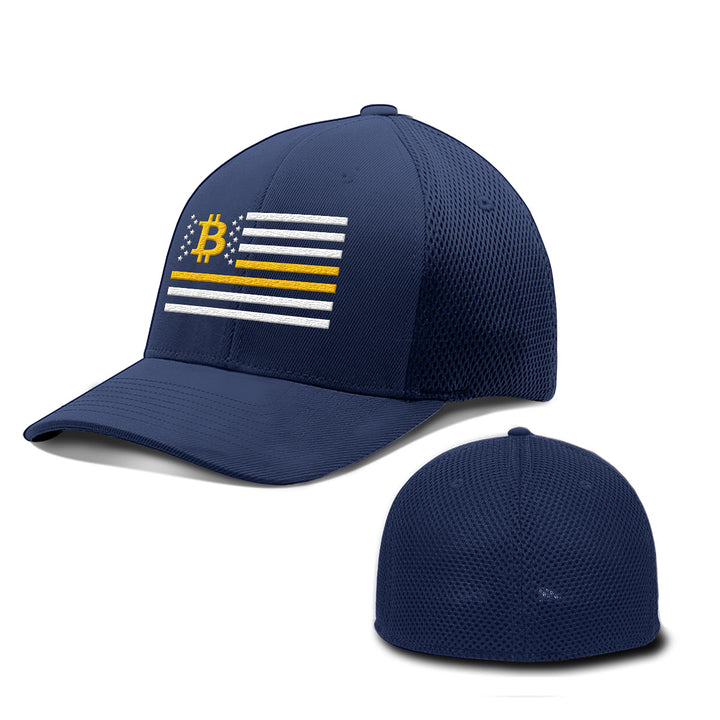 Bitcoin Flag Hats - BustedTees.com