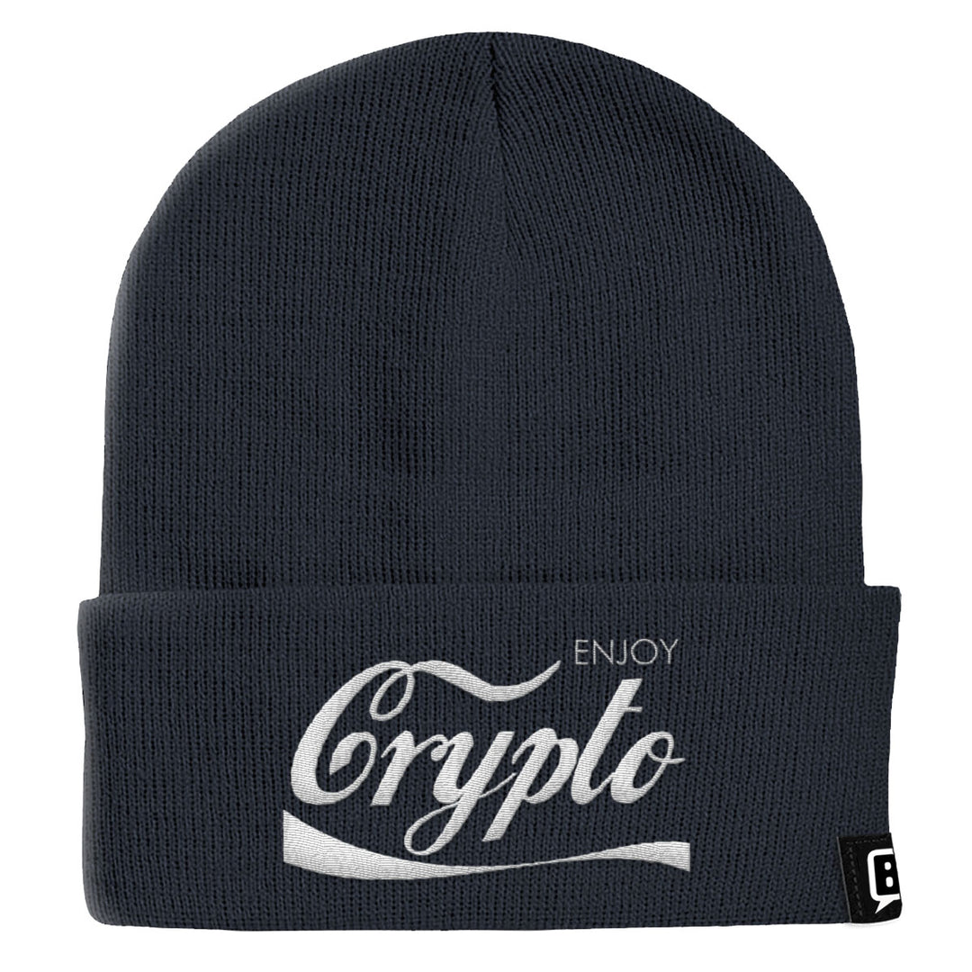 Enjoy Crypto Beanies - BustedTees.com