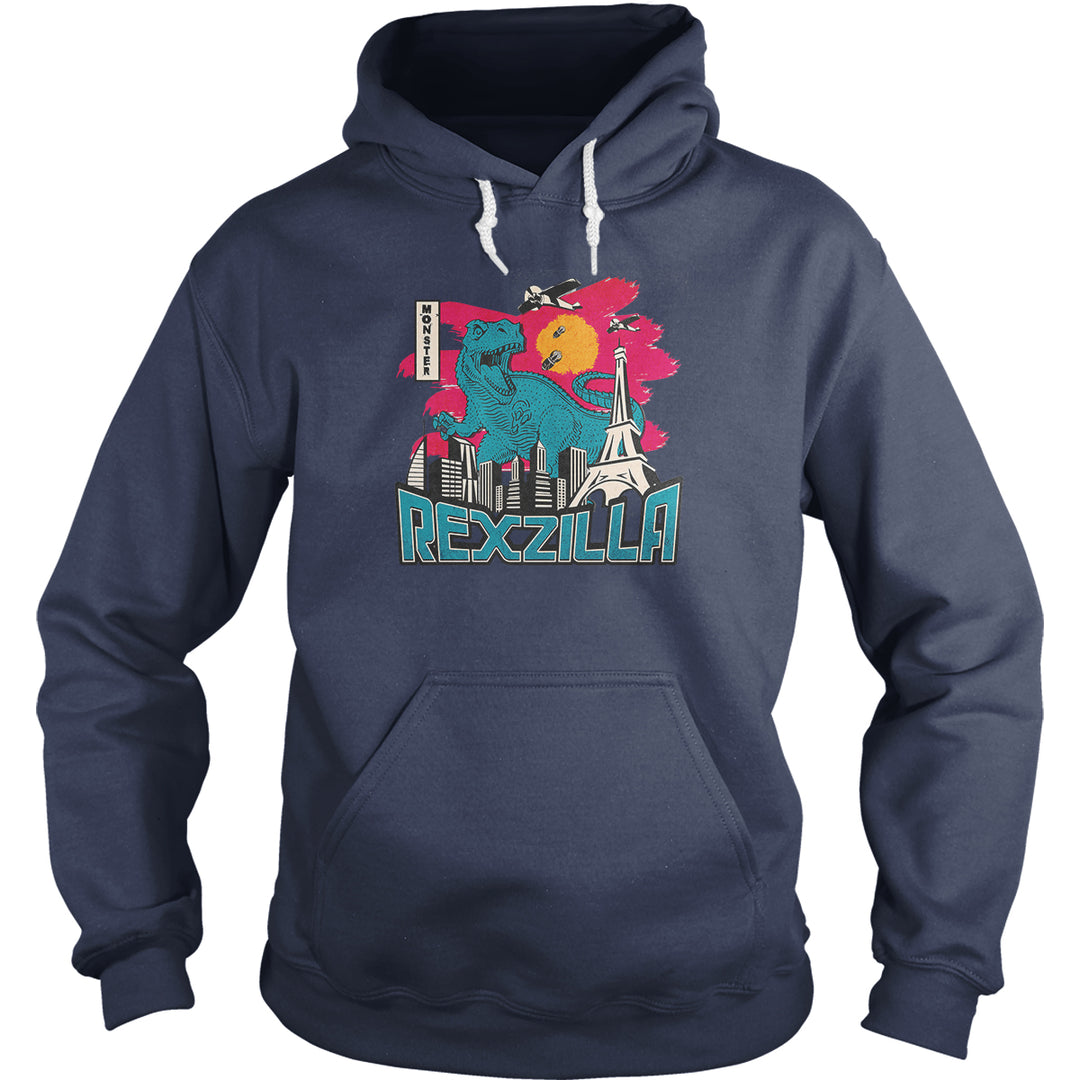 Retro Vintage Japanese Monster Rexzilla Hoodie