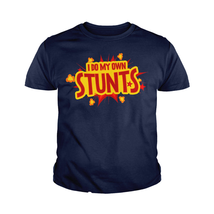 I Do My Own Stunts Kids Shirts - BustedTees.com
