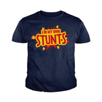Load image into Gallery viewer, I Do My Own Stunts Kids Shirts - BustedTees.com
