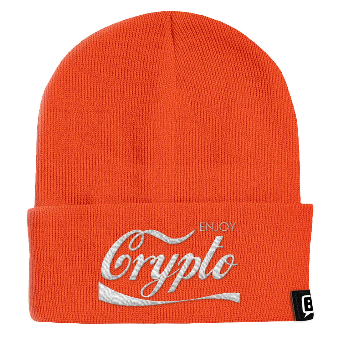 Enjoy Crypto Beanies - BustedTees.com