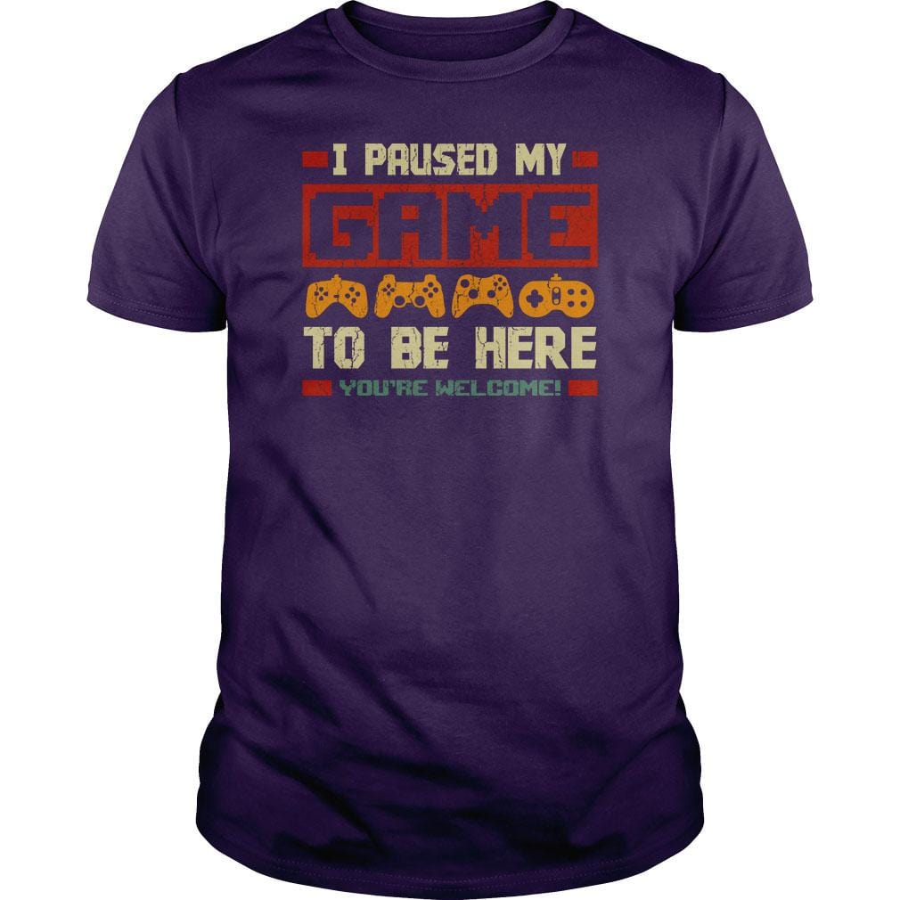 I Paused my Game - BustedTees.com