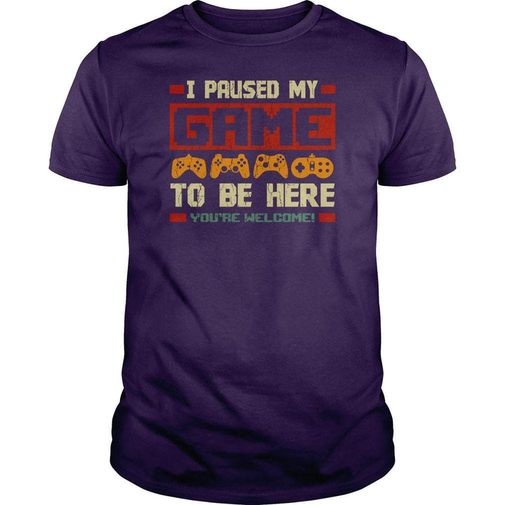 I Paused my Game - BustedTees.com