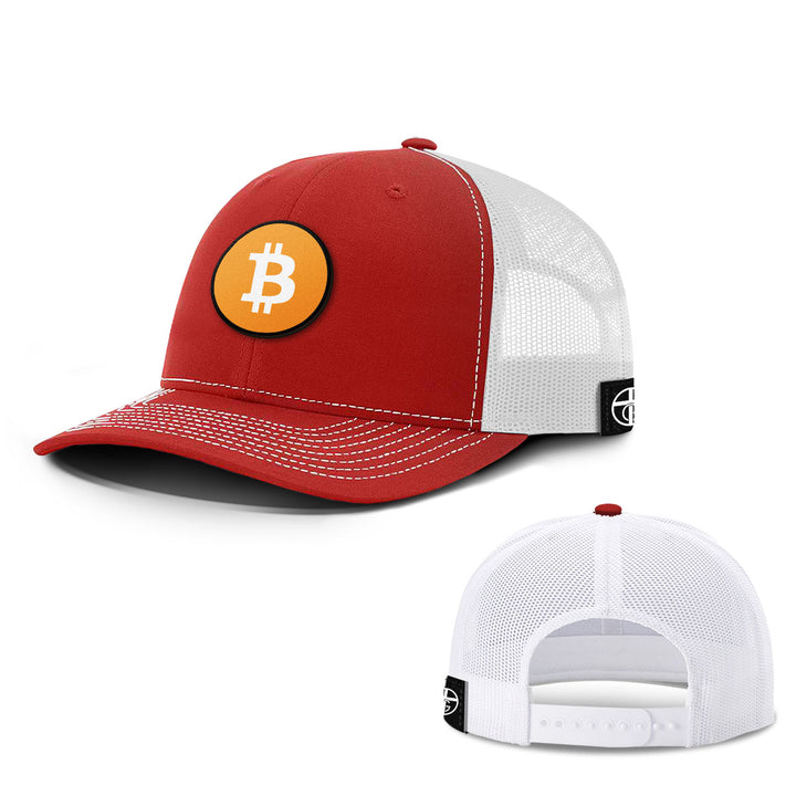 Bitcoin Logo Patch Hats - BustedTees.com