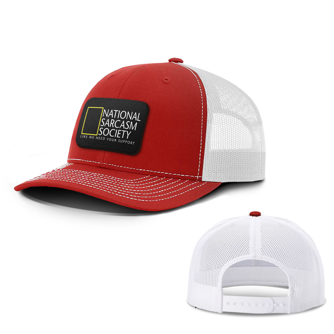 National Sarcasm Society Patch Hats - BustedTees.com