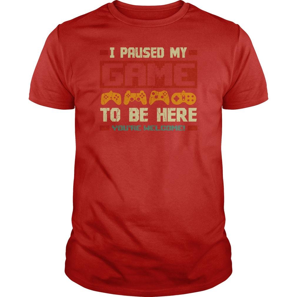 I Paused my Game - BustedTees.com