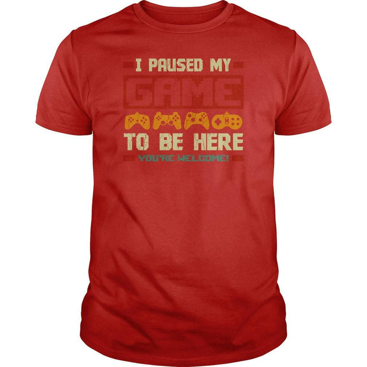 I Paused my Game - BustedTees.com