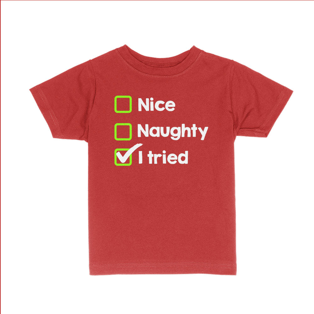 Christmas Effort Kids Shirt - BustedTees.com