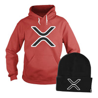 Load image into Gallery viewer, XRP Logo Hoodie + Free Beanie
