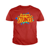 Load image into Gallery viewer, I Do My Own Stunts Kids Shirts - BustedTees.com

