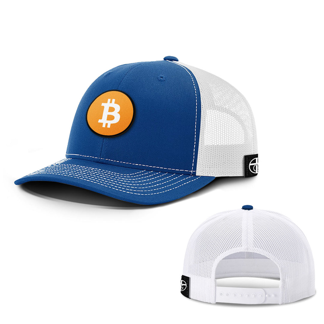 Bitcoin Logo Patch Hats - BustedTees.com