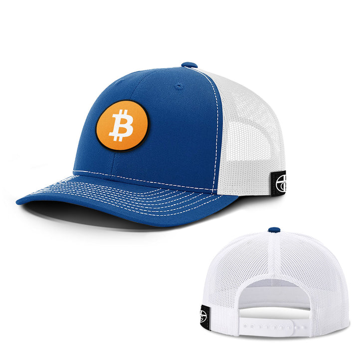 Bitcoin Logo Patch Hats - BustedTees.com