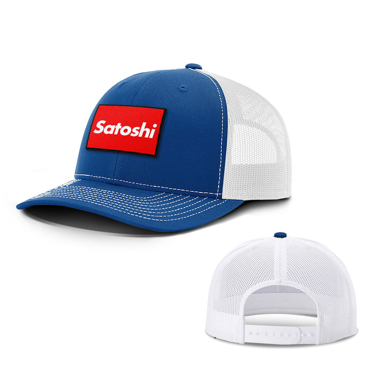 Satoshi Red Patch Hats - BustedTees.com