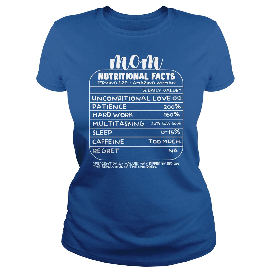 Mom Nutrition Facts - BustedTees.com