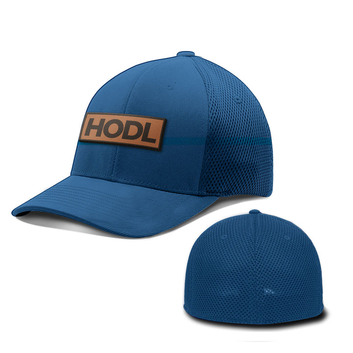 HODL Leather Patch Hats - BustedTees.com