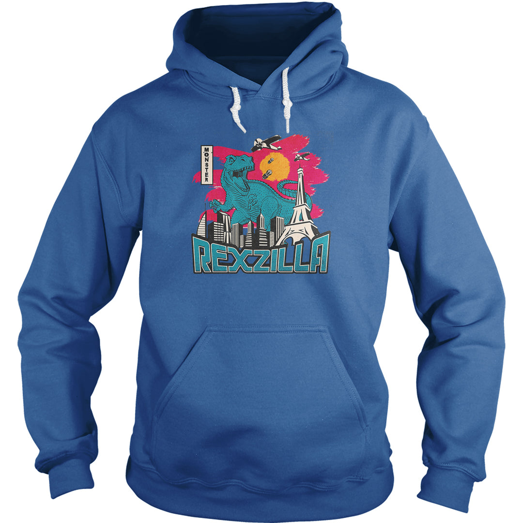 Retro Vintage Japanese Monster Rexzilla Hoodie
