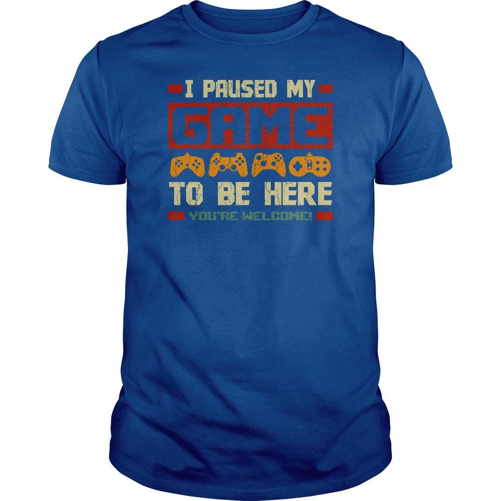 I Paused my Game - BustedTees.com