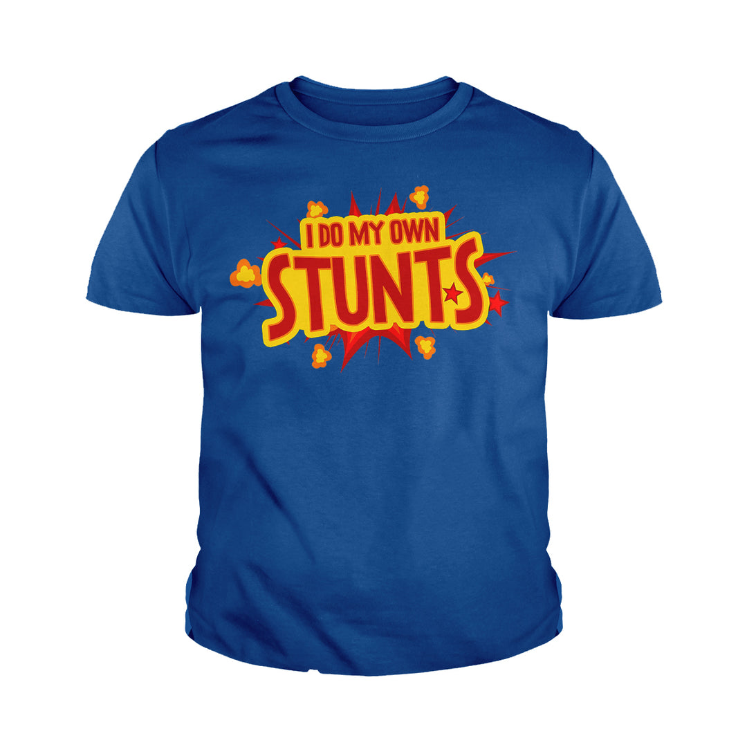 I Do My Own Stunts Kids Shirts - BustedTees.com