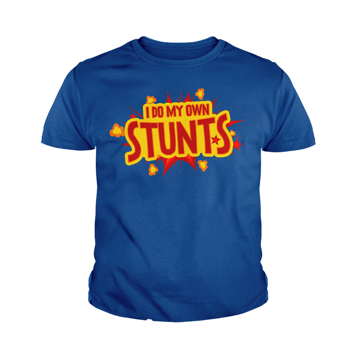 I Do My Own Stunts Kids Shirts - BustedTees.com