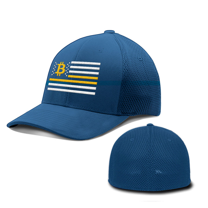 Bitcoin Flag Hats - BustedTees.com