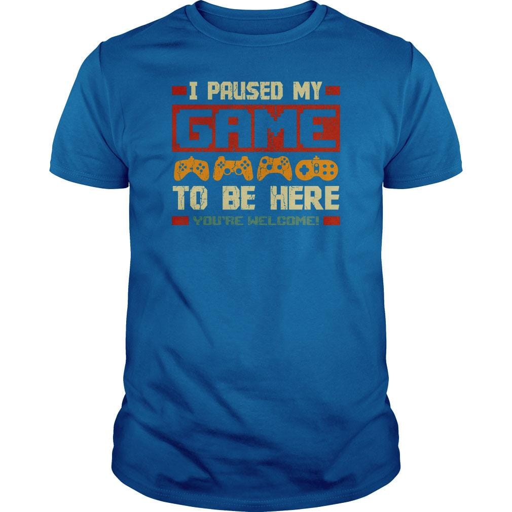 I Paused my Game - BustedTees.com