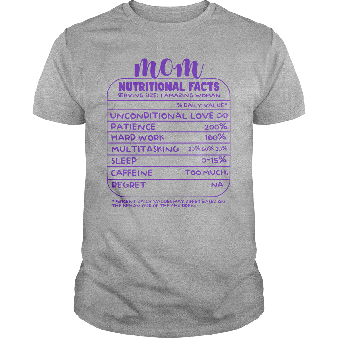 Mom Nutrition Facts - BustedTees.com