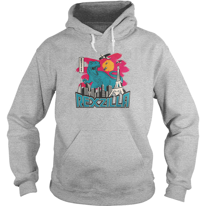 Retro Vintage Japanese Monster Rexzilla Hoodie