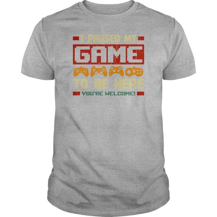 I Paused my Game - BustedTees.com