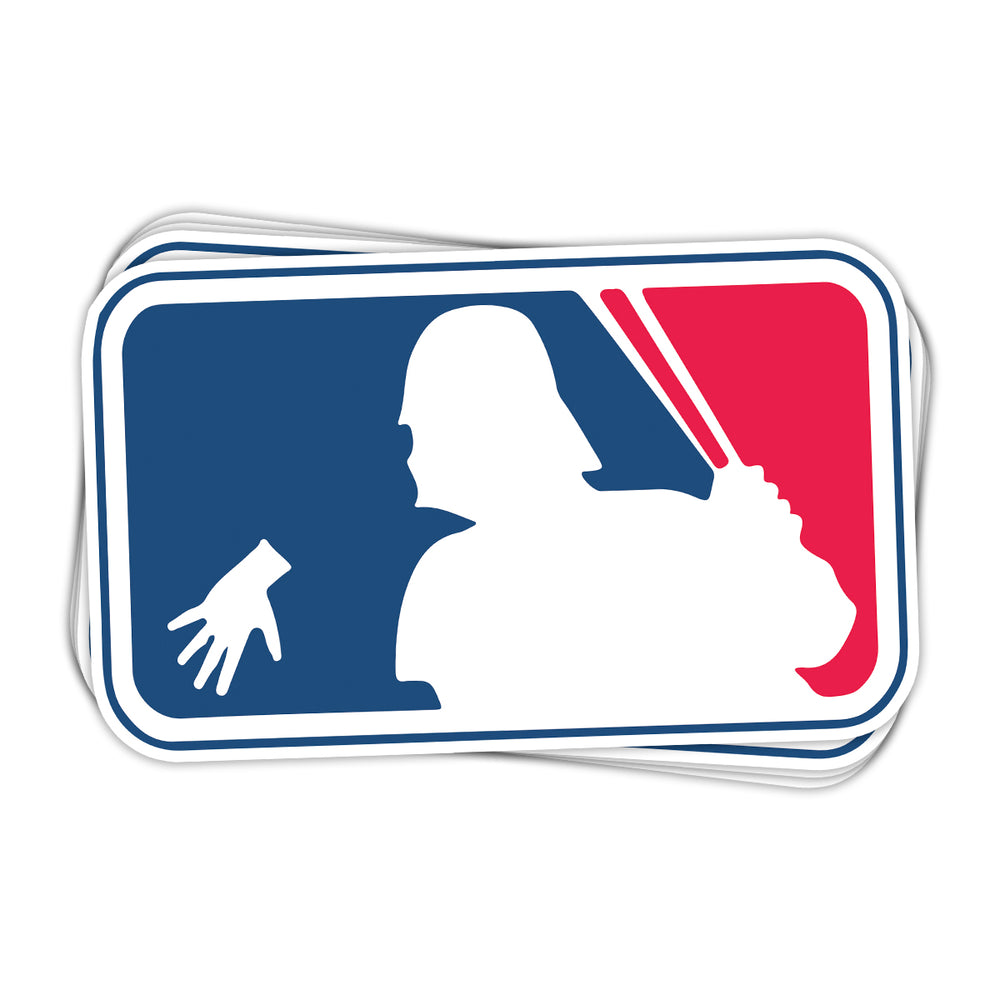 Funny Baseball Vinyl Sticker - BustedTees.com