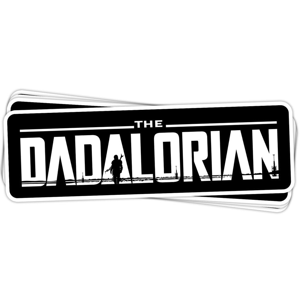 Dadalorian Vinyl Sticker - BustedTees.com
