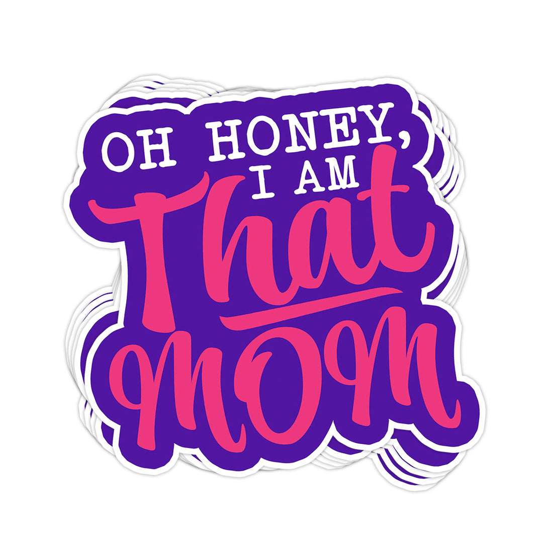 I Am THAT Mom Vinyl Sticker - BustedTees.com