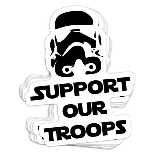 Support Our Troops Vinyl Sticker - BustedTees.com