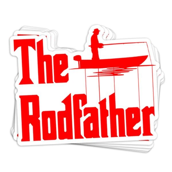 The Rodfather Vinyl Sticker - BustedTees.com