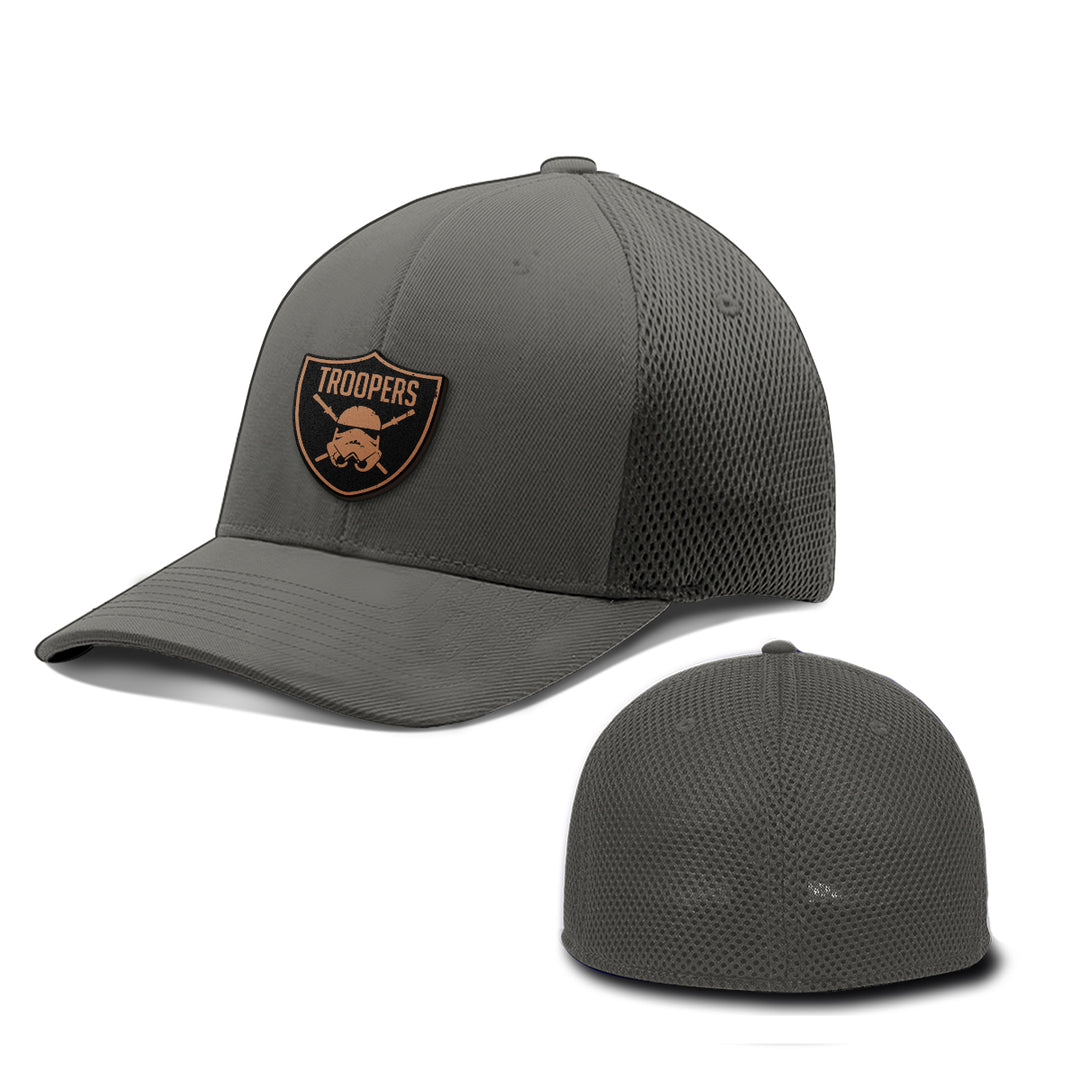 Troopers Leather Patch Hats - BustedTees.com