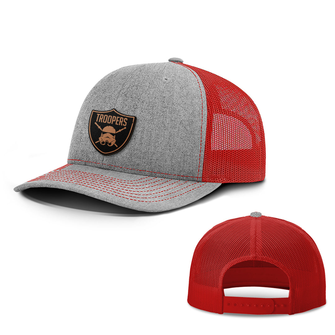 Troopers Leather Patch Hats - BustedTees.com