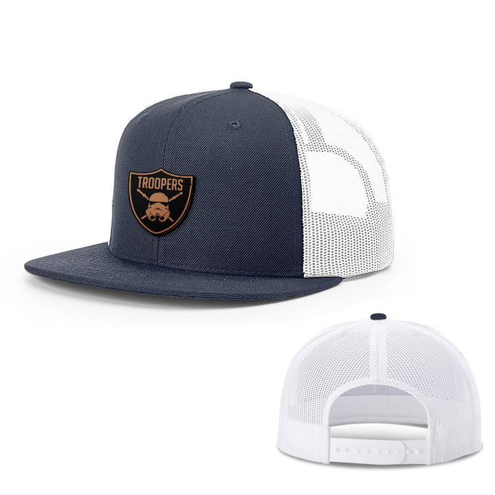 Troopers Leather Patch Hats - BustedTees.com