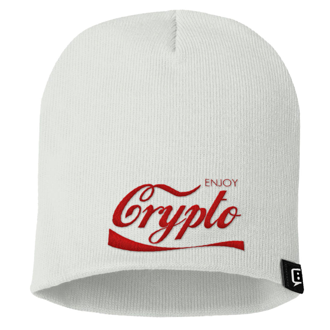 Enjoy Crypto Beanies - BustedTees.com