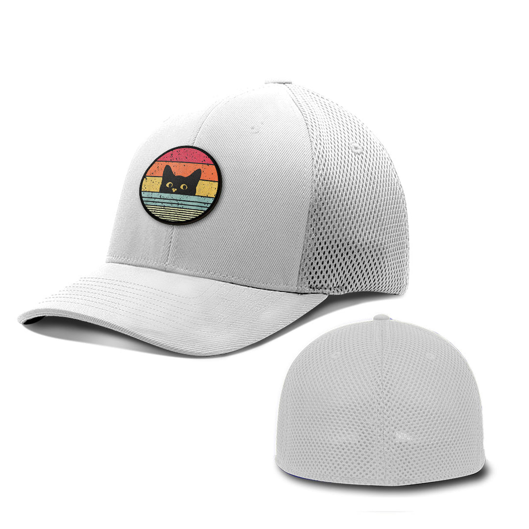 Retro Cat Patch Hats - BustedTees.com