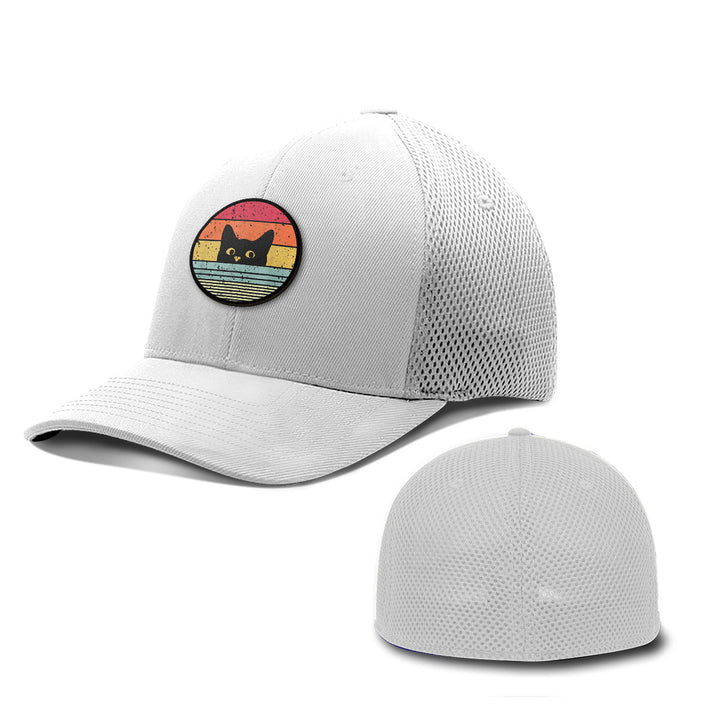 Retro Cat Patch Hats - BustedTees.com