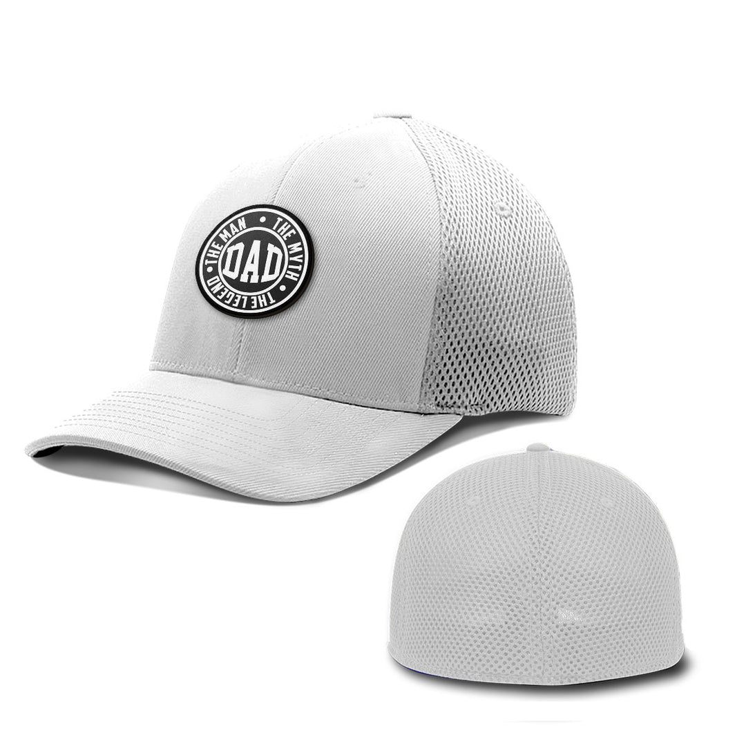 Daddy The Man The Myth Patch Hats - BustedTees.com
