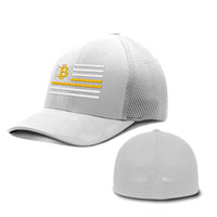 Load image into Gallery viewer, Bitcoin Flag Hats - BustedTees.com
