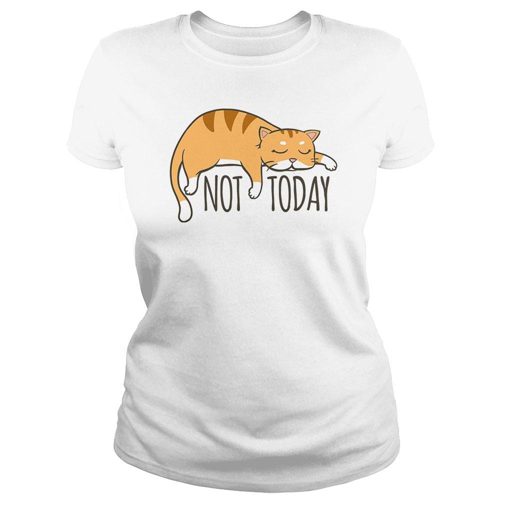 Not Today Crazy Cat - BustedTees.com