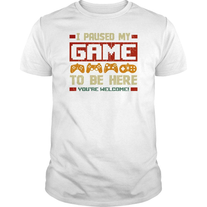 I Paused my Game - BustedTees.com