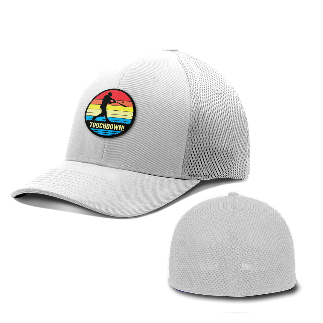 Touchdown Baseball Patch Hats - BustedTees.com