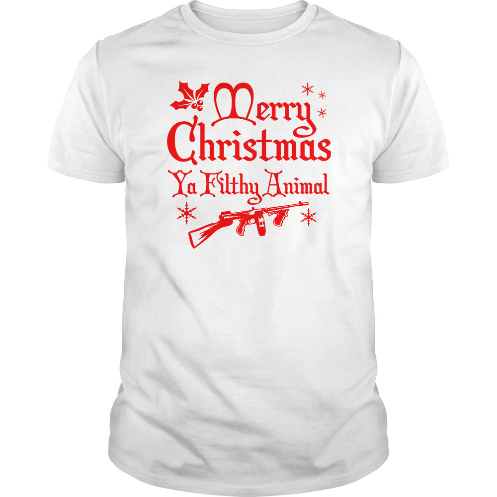 Merry Christmas Ya Filthy Animal - BustedTees.com